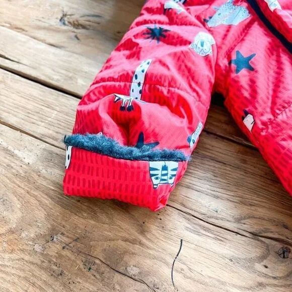 NEW! Catimini Faux Fur Lined Hooded Snowsuit, Size 6M - Picture 4 of 6